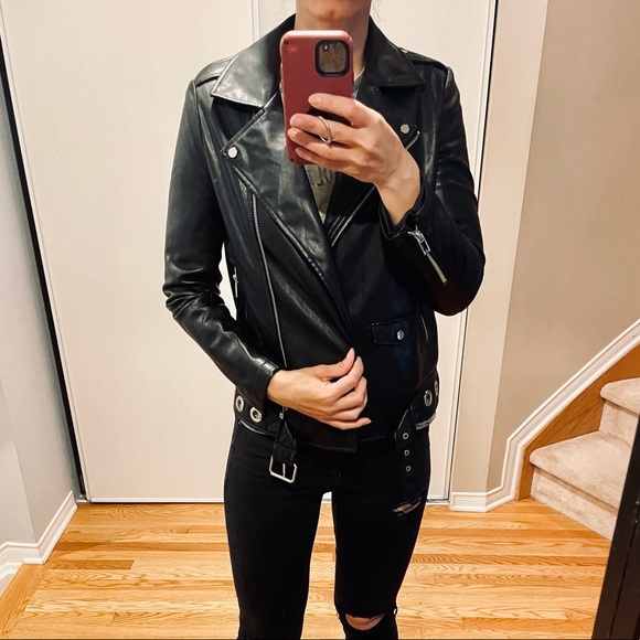 Zara Faux Leather Jacket - Picture 1 of 7